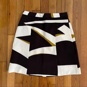 Zara geometric pattern mini skirt